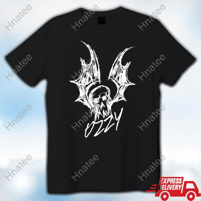 Ozzy Osbourne Bat Sketch Black Sweatshirt