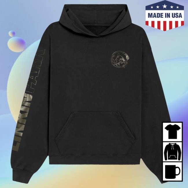 Official Linkin Park Merch Store Holiday Liquidate Black Hooded Sweatshirt LinkinPark