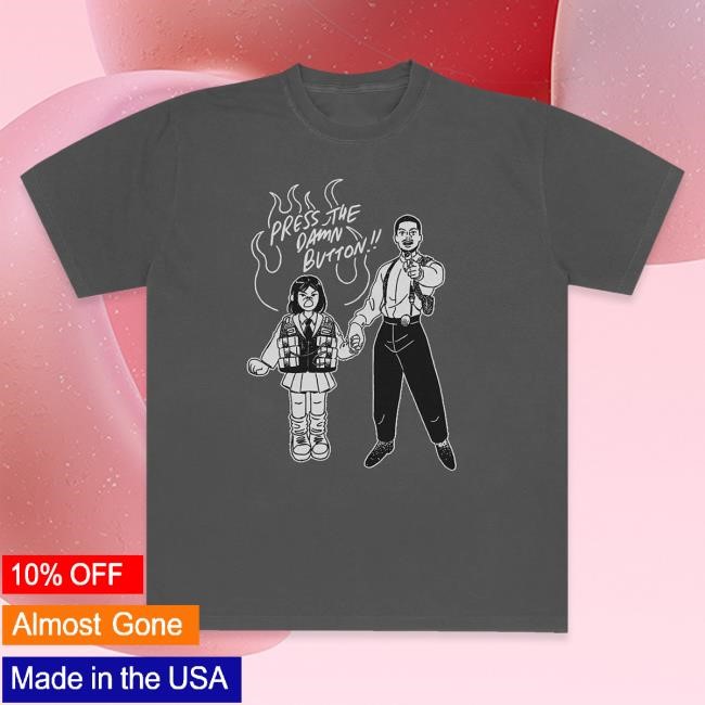 Official Super Yaki & Kuru731 Present: Press The Damn Button Tees SuperYaki