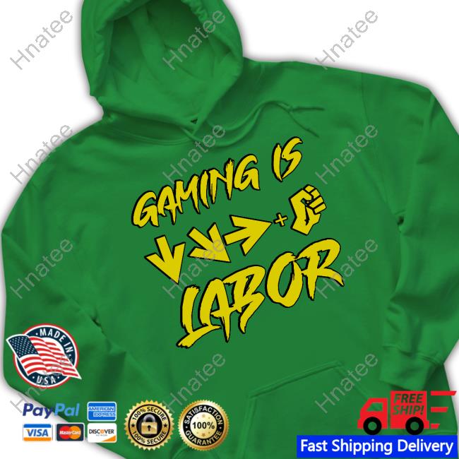Official Hard Shoppes Gaming Is Labor Tee Shirt Hard Drive