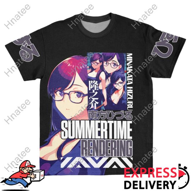 Official Anime Ape Clothing Minakata Hizuru Summer Time Rendering Streetwear Hot Shirt Animeape