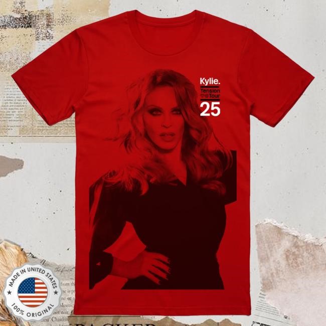 Official Kylie Minogue Merch Store Shop Kylie Minogue Tension Red Popover Shirt KylieMinogue