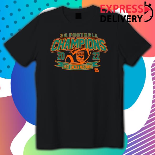 Nchsaa North Carolina High School 3A Football Division Champions 2022 East Lincoln Mustangs Long Sleeve T Shirt
