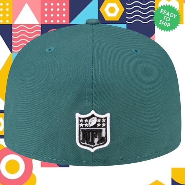 Men's Philadelphia Eagles New Era Born x Raised Midnight Green 59FIFTY Fitted Cap NFL Shop Store