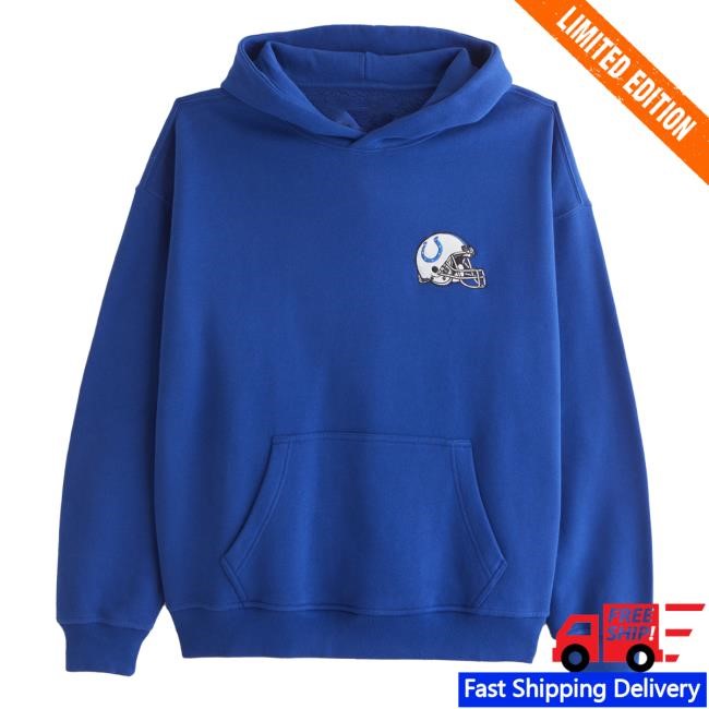 Official Abercrombie And Fitch Clothing Indianapolis Colts Graphic Attractive Hoodie NFL by Abercrombie