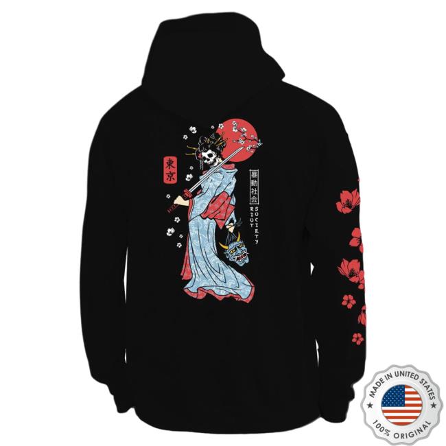 Official Riot Society Merch Store Shop Riot Society Geisha Samurai Sweatshirts RiotSociety Apparel Clothing