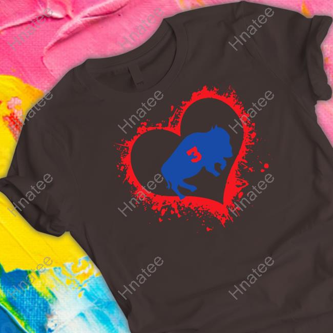 Damar Hamlin Heart 3 Tee