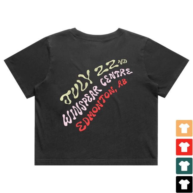 Official Sierra Ferrell Black Crop Top - Edmonton Hot Shirt