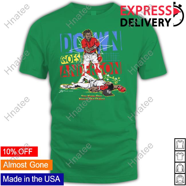Official Down Goes Anderson You Know Bro Knock Out Punch T Shirt