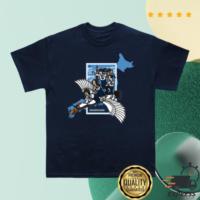 Atarashii Gakko Merch Navy Crane Tee