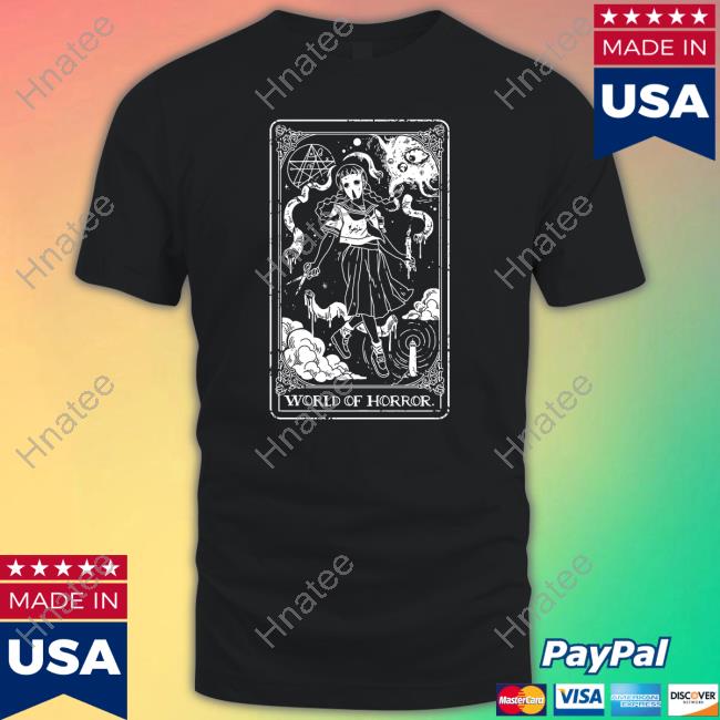 Official World Of Horror Ominous Tarot Black Hoodie