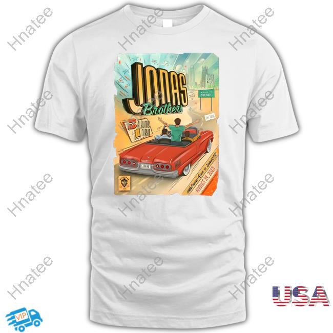Official Jonas Brother Merch The Tour Detroit Tee
