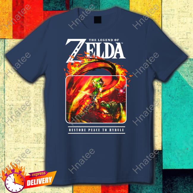 Official The Legend Of Zelda Restore Peace To Hyrule Tee Shirt