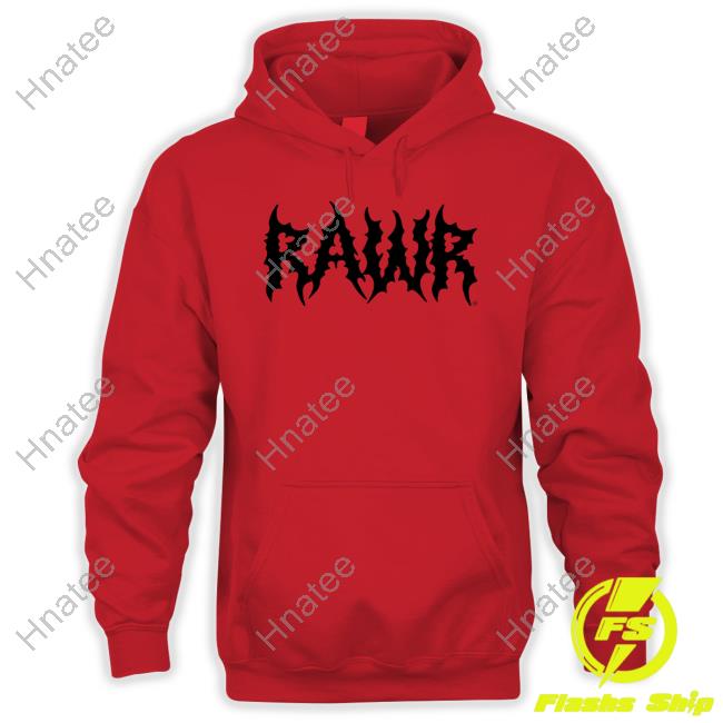 Izzzyzzz Merch Rawr Red Hoodie
