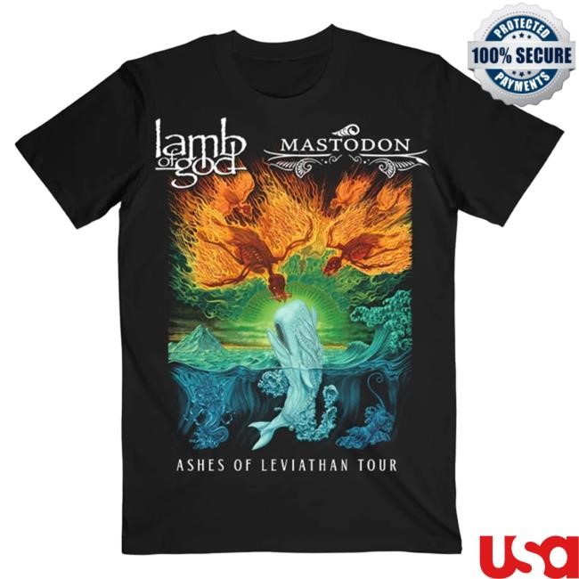 Official Lamb Of God Merch Store Lamb Of God Ashes Of The Leviathan Itin New Shirt