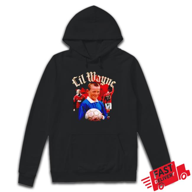 Wayne Rooney And Rapper Lil Wayne Font Mashup Long Sleeve Shirt