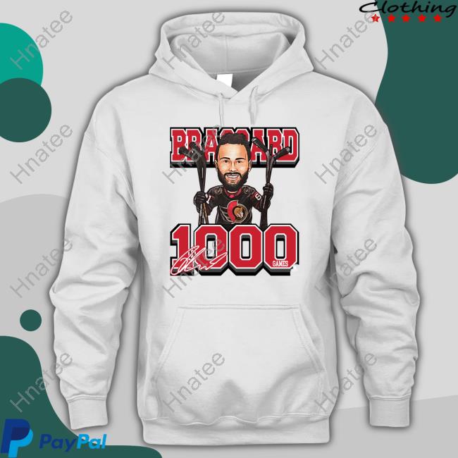 Ottawa Senators Derek Stepan Brassard 1000Th Games T Shirts