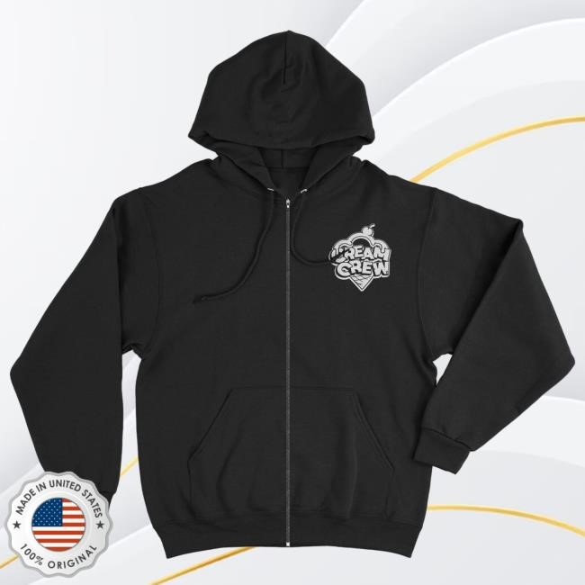 Cream Crew Zip Up Hooded Sweatshirt | Official Cream Crew Merch – Creator Ink