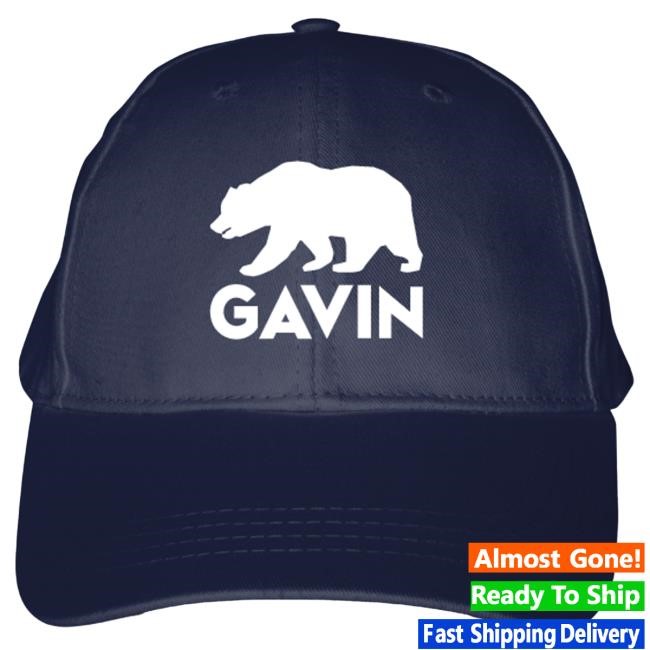 Official Gavin Newsom Store Gavin Bear (Navy Baseball Cap) Hat