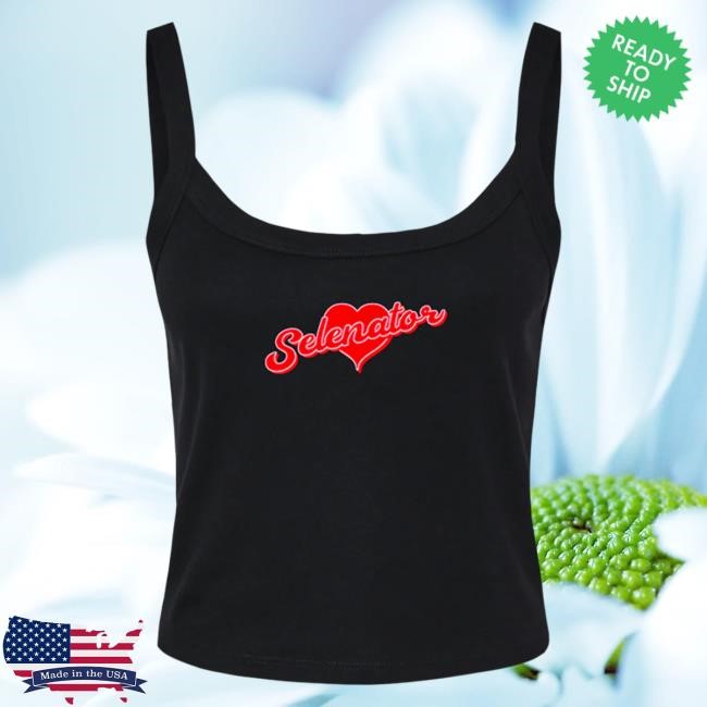 Official Selena Gomez Merch Store Selena Gomez Selenator Black Heart Tank New Shirt