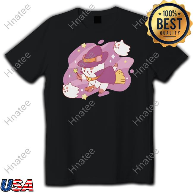 Bee And Puppycat Merch Witchy Puppycat Halloween Tee