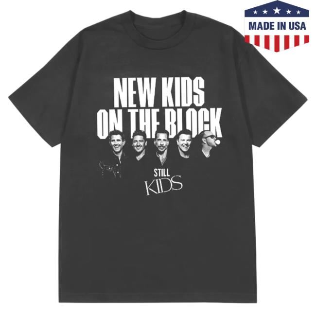 Official New Kids On The Block Merch Still Kids Charcoal New Shirt