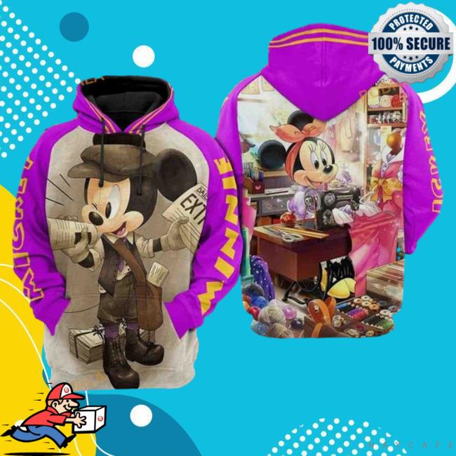 Official Mickey And Minnie Disney Over Print 3D 15 Shirt 2023