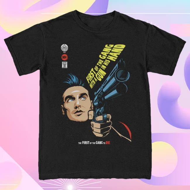 Mporium First of the Gang Tee - Black Official Morrissey Merch Store Shop
