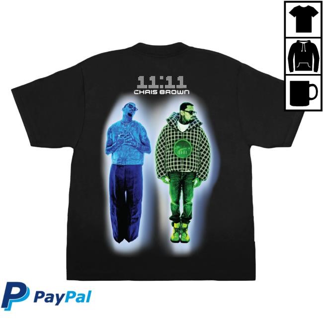 11:11 Black S/S Shirts Official Chris Brown 11:11 Black S/S Shirts