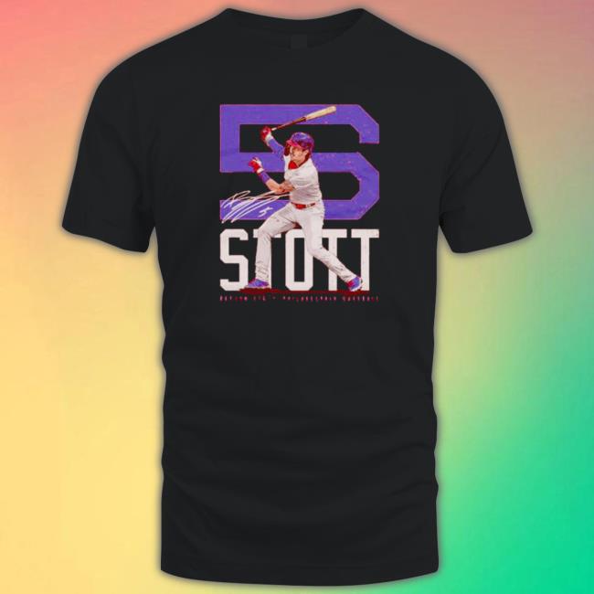 Bryson stott philadelphia baseball bold number Tee Official Bryson stott philadelphia baseball bold number Tee Shirt