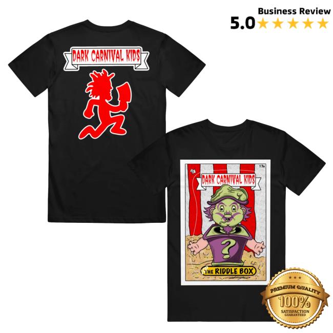 Insane Clown Posse & Psychopathic Records Merchandise Dark Carnival Kids The Riddlebox Black - T-Shirt