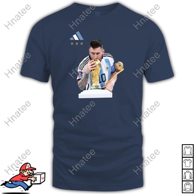 Zwe Zwebackhd Messi Kiss Cup Tee Argentina's 3Rd World Cup Title
