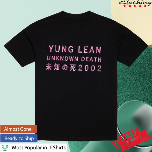 Official Year0001 Shop Year0001 Yung Lean / Unknown Death Tshirt / Black