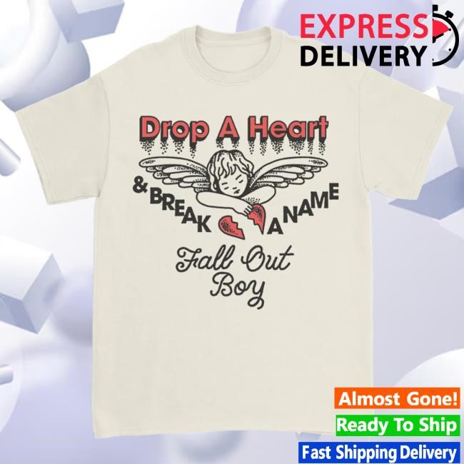 Official Fall Out Boy Merch Store Drop a Heart T Shirt FallOutBoy