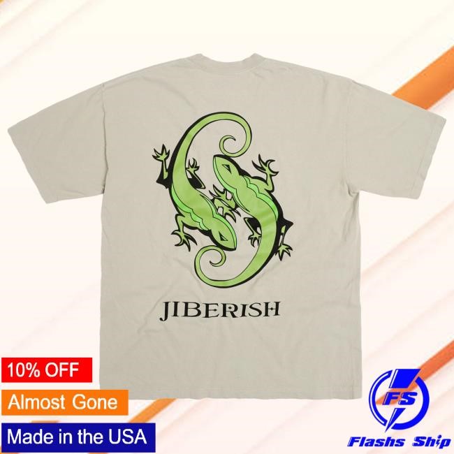 Official Jiberish Merch Twin Lizzy Tee Sage