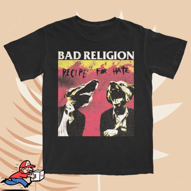 Official Kings Road Merch Store Bad Religion Distressed Recipe For Hate New Shirt (Black) BadReligion Kings Road Shop