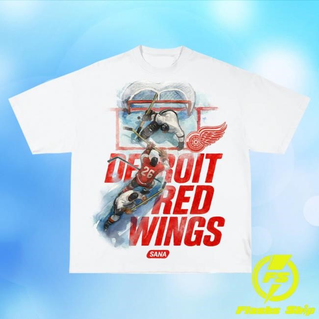 Official Sana Detroit Sana X Red Wings Tshirt