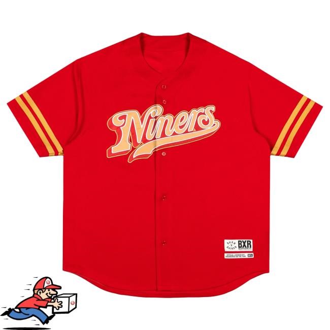 Official Born X Raised Merch Store Born X Raised + 49Ers Button Up Jersey: Red By Bxr Sport + NFL Tees
