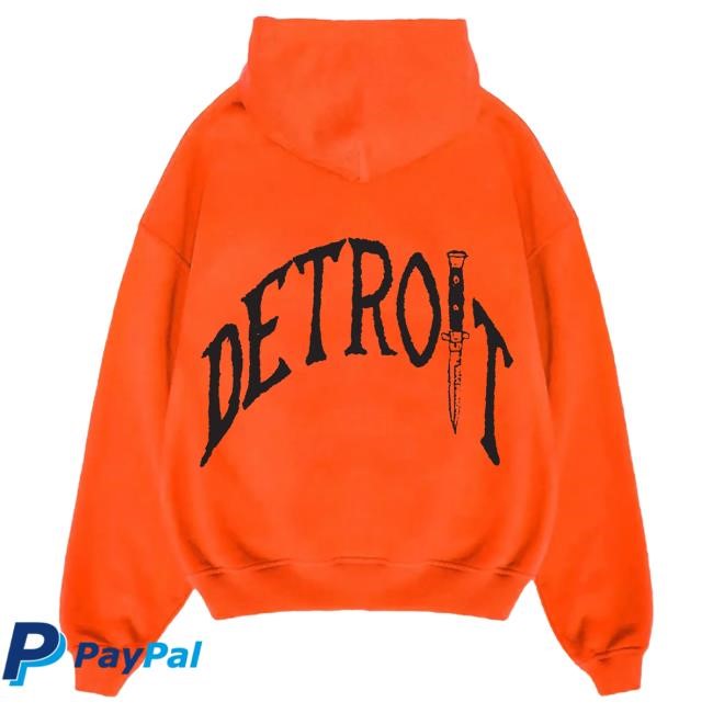Official Sana Detroit Apparel Sana X Halloween Detroit Blade Hood - Orange SanaDetroit