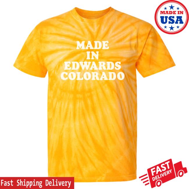 Official Hometown Apparel Made In Edwards Colorado Classic 70S Tie-Dye Cyclone Pinwheel Tee 3D All-Over Printed
