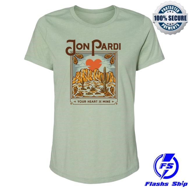 Official Jon Pardi Merch Store Jon Pardi Women's Your Heart Or Mine Popover Shirt