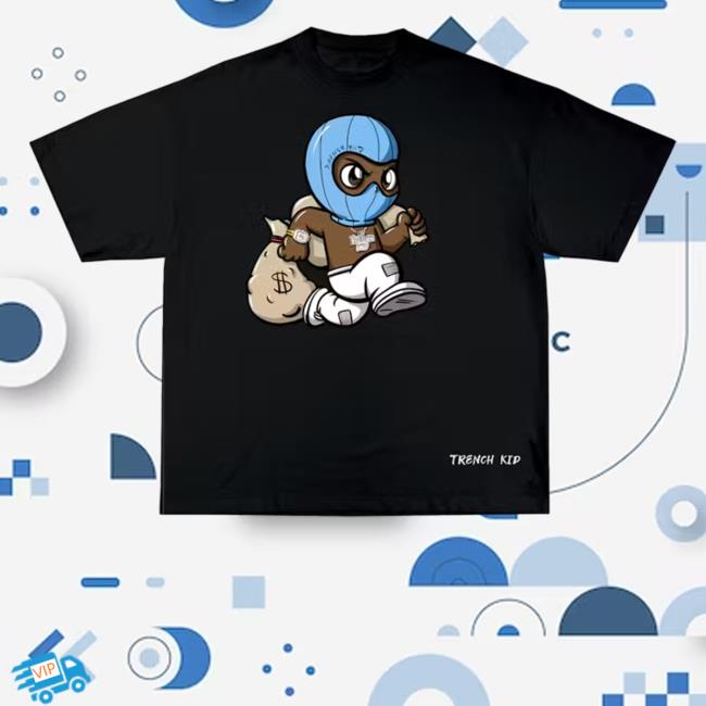 Official Lil Tjay Blue Ski Mask Tee Shirt