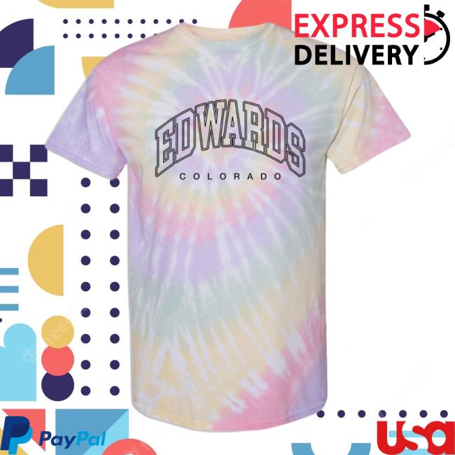 Official Hometown Apparel Edwards Colorado Inline Tie-Dyed Spiral Hot Shirt 3D All-Over Printed