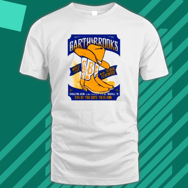Kick Off Your Boots You’re Home Garth Brooks World Tour Graphic T-Shirt