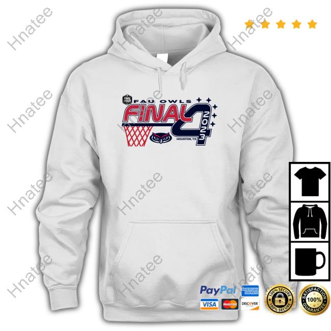 Official NCAA FAU Owls 2023 Final Four Oversized Long Sleeve T Shirt