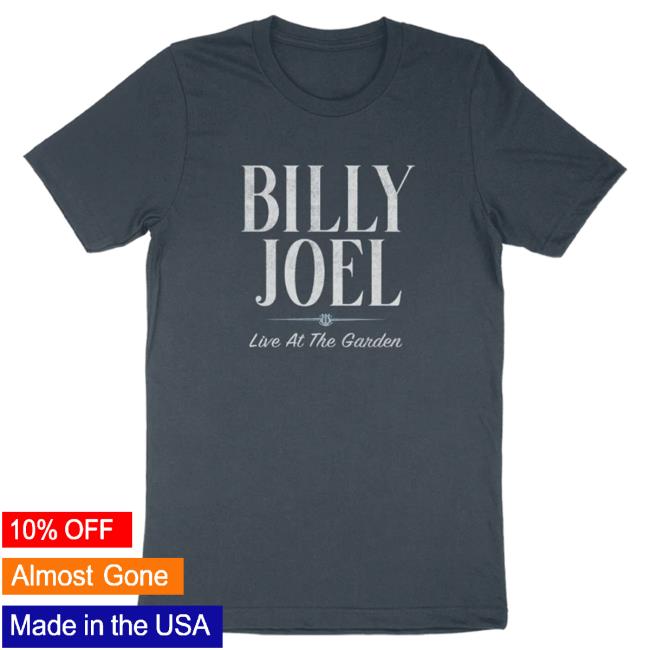 Official Billy Joel Merch Store Billy Joel "10-20-23 New York, NY MSG Event" Indigo Blue Tees Online Exclusive Billy Joel Shop BillyJoel