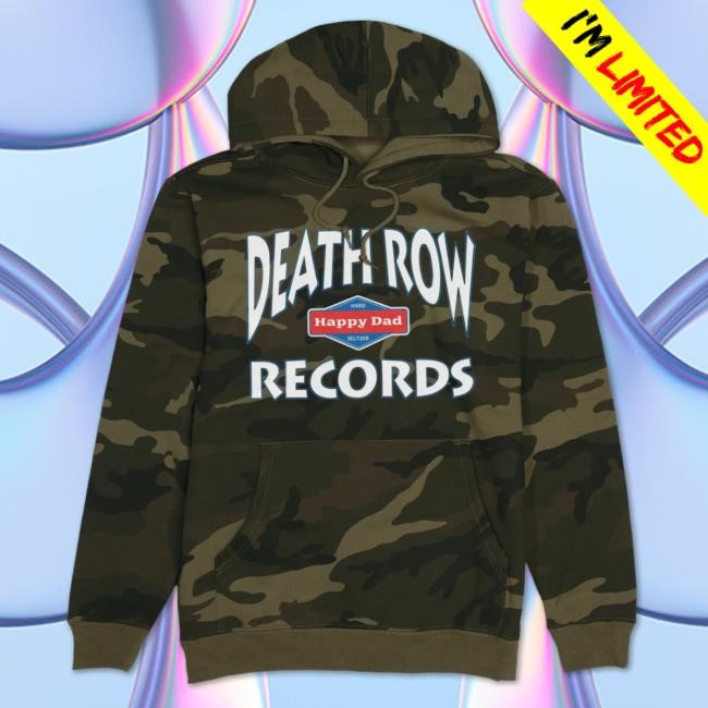 Official Happy Dad Merch Store Shop Happy Dad Happy Dad X Death Row Collab Hooded Sweatshirt (Camo) HappyDad