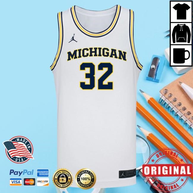 Michigan Wolverines #32 Malick Kordel Student Athlete White Basketball Jersey Hot Shirt | The M Den Official Merch Store Shop