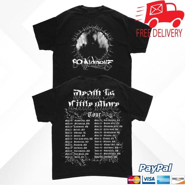 Official Boundaries Merch Store Boundaries CT DILM Tour Tees (Black)