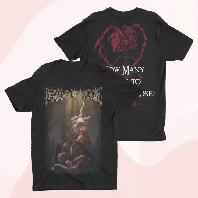 Official Night Shift Merch Indie Merch Store Cradle Of Filth - How Many Tears To Nurture A Rose Tshirt NightShiftMerch IndieMerchStore